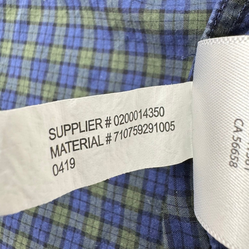 Ralph Lauren Mens XL Blue Green Plaid Cotton Button Down Shirt Pony Logo - Picture 13 of 13